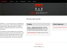 Tablet Screenshot of hexeffect.com